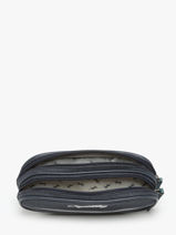 Pennenzak 2 Compartimenten Cameleon Blauw vintage urban PBVBTROU-vue-porte