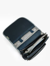 Rugzak 2 Compartimenten Cameleon Blauw vintage urban PBVBSD39-vue-porte