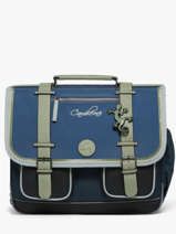 Cartable 3 Compartiments Cameleon Bleu vintage urban PBVBCA41
