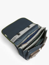 Cartable 3 Compartiments Cameleon Bleu vintage urban PBVBCA41-vue-porte