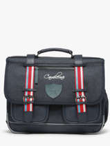 Cartable 2 Compartiments Cameleon Bleu vintage urban 27