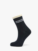 Chaussettes Pieces Noir socks women 17168185