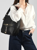 Sac Port� �paule Midday Cuir Gerard darel Noir midday B402-vue-porte