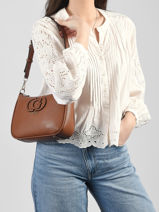 Sac Port� �paule Isola Polyurethane Guess Marron isola BG990518-vue-porte