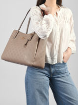 Sac Port� �paule Anise Polyester Guess Beige anise PD991623-vue-porte