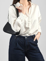 Sac Port� �paule K Ikon Polyester Karl lagerfeld Noir k ikon B2W30180-vue-porte