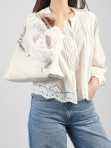 Sac Port� �paule Th Essential Polyester Tommy hilfiger Blanc th essential AW18373-vue-porte