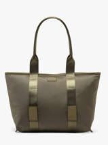 Sac Cabas Zipp� M Mistral Rollable Nylon Et Cuir Lancel Vert mistral A13995