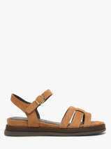 Sandalen Uit Leder Tamaris Bruin accessoires 46