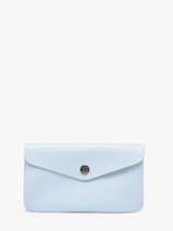 Porte-monnaie Caviar Cuir Milano Bleu caviar CA23113