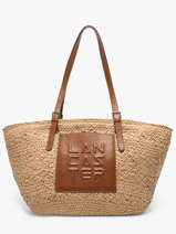 Sac Port� �paule Le Panier Lancaster Marron le panier 81