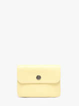 Porte-monnaie Caviar Cuir Milano Jaune caviar CA23092