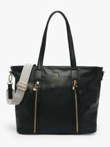 Schoudertas Zip Lulu castagnette Zwart zip ALBIN