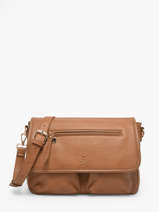Sac Bandouli�re Zip Lulu castagnette Marron zip ALENA