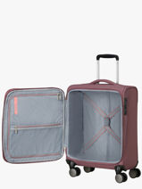 Valise Cabine Extensible American tourister Violet wanderlite 158076-vue-porte