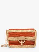Cross Body Tas Moon Raphia Raphia Vanessa bruno Oranje moon raphia 23V40533
