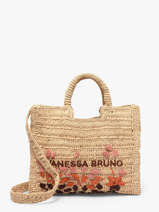Sac Port� Main Cabas Raphia Raphia Vanessa bruno Beige cabas raphia 24V40884