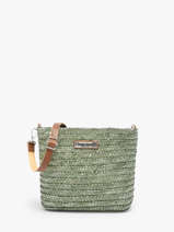 Sac Bandouli�re Milos Paille Les tropeziennes Vert milos TZ04