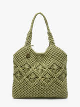 Sac Port� �paule Estival Coton Le voyage en panier Vert estival PM941