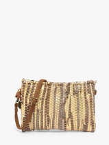Sac Bandouli�re Estival Jute Le voyage en panier Or estival PM938