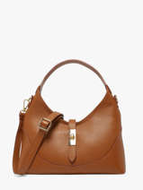Sac Bandouli�re Caviar Cuir Milano Marron caviar CA26022
