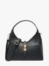 Sac Bandouli�re Caviar Cuir Milano Bleu caviar CA26022