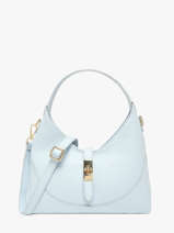 Sac Bandouli�re Caviar Cuir Milano Bleu caviar CA26022