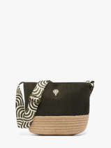 Sac Bandouli�re Tissee Polyester Le voyage en panier Vert tissee PM924