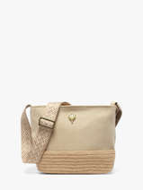 Sac Bandouli�re City Coton Le voyage en panier Beige city PM962