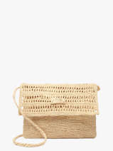 Sac Bandouli�re L'atelier Du Crochet Raphia Le voyage en panier Blanc l'atelier du crochet AM827