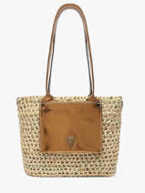 Schoudertas Estival Le voyage en panier Beige estival PM946