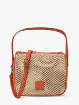 Cross Body Tas Resille Le voyage en panier Beige resille PM959