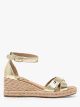 Sandales En Cuir Tommy hilfiger Or women 93330HS