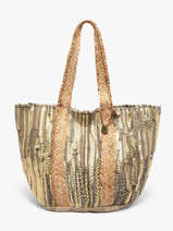 Sac Port� �paule Estival Jute Le voyage en panier Or estival PM937