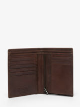 Portefeuille Cuir Von dutch Marron wallets OBRY-vue-porte