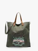 Tote Bag Oaks Avec Anses En Cuir Von dutch Vert bags OAKS