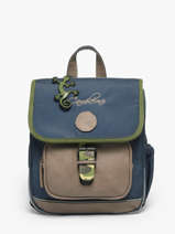 Rugzak 1 Compartiment Cameleon Blauw vintage urban PBVBSD30