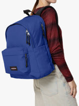 Sac � Dos 2 Compartiments + Pc 16" Eastpak Bleu pbg authentic PBGA5BIK-vue-porte