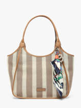 Sac Port� �paule Calvi David jones Beige calvi CM8442