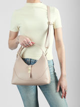 Cross Body Tas Caviar Leder Milano Beige caviar CA26022-vue-porte