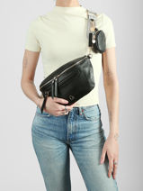 Heuptasje Lulu castagnette Zwart zip YSALINE2-vue-porte