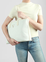 Sac Port� �paule Queen Re Valentino Blanc queen re VBS9OX01-vue-porte