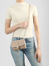 Sac Bandouli�re Divina Summer Valentino Marron divina summer VBS9XI03-vue-porte