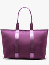 Sac Cabas Zipp� L Mistral Rollable Nylon Et Cuir Lancel Violet mistral A13996