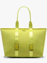 Sac Cabas Zipp� L Mistral Rollable Nylon Et Cuir Lancel Vert mistral A13996