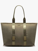 Sac Cabas Zipp� L Mistral Rollable Nylon Et Cuir Lancel Vert mistral A13996