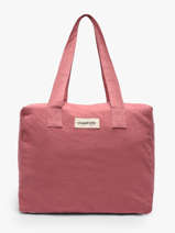 Schoudertas A4 C�lestins Gerecycleerd Katoen Rivedroite Roze timeless CELESTIM