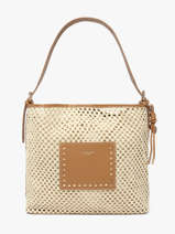 Sac Port� �paule St Tropez Paille Miniprix Beige st tropez C1102