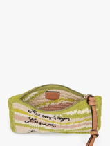 Pochette Zipp�e Lancel Plage Crochet Lancel Vert summer capsule A14002-vue-porte