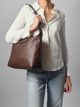 Longchamp Le pliage xtra Besace Marron-vue-porte